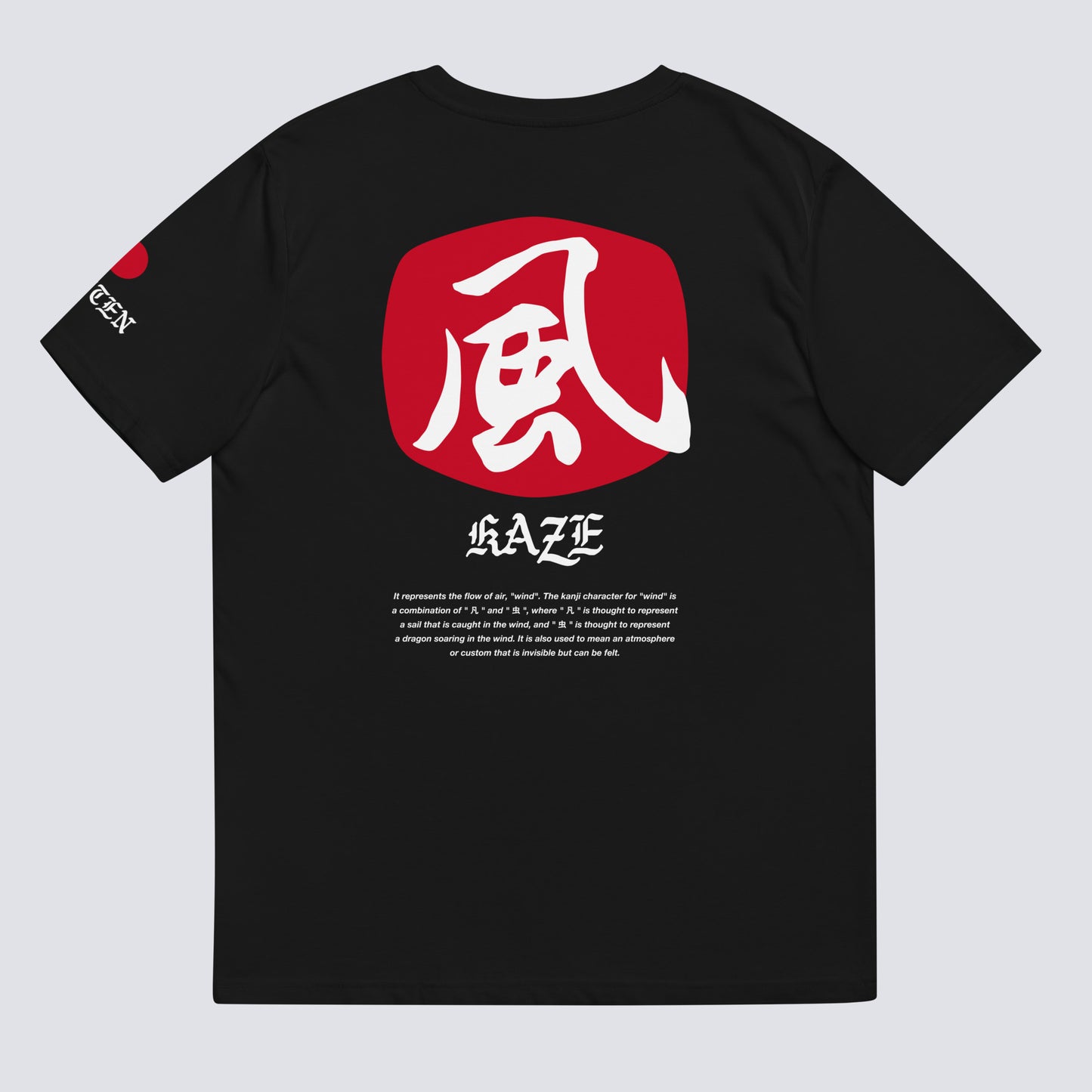KAZE WABI TEE Bk